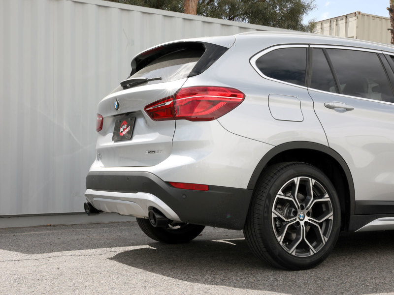 aFe MACHForce XP Exhausts Axle-Back 15-21 BMW X1 2.0L (t) (SS w/Black Tips) 49-36349-B 49-36349-B Photo - Mounted