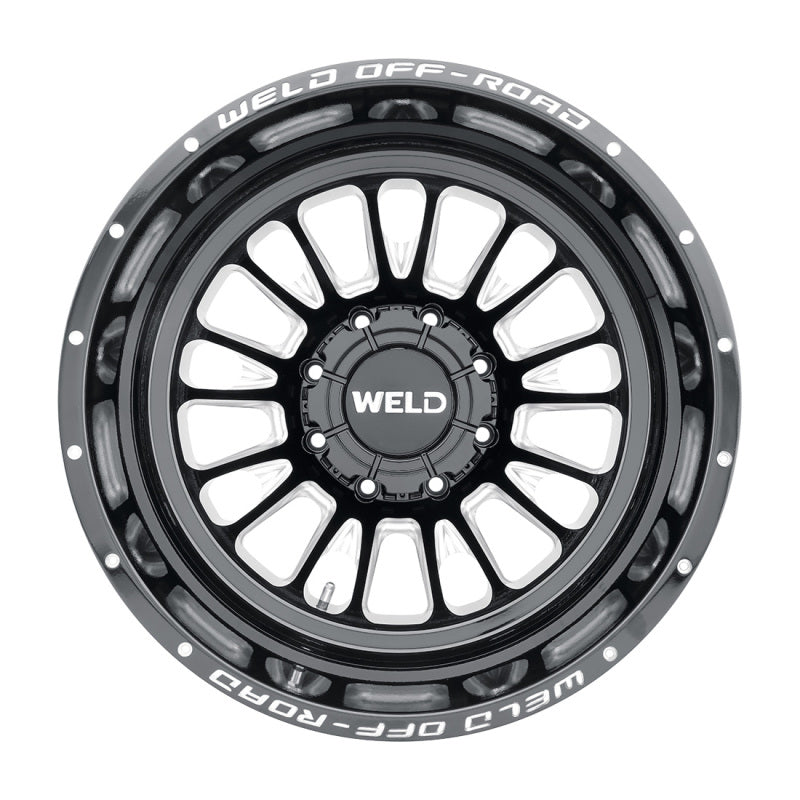 Weld Off-Road W121 20X8.25 Scorch Outer 8X165.1 ET-240 BS-4.67 Gloss Black MIL 121.6 W12108280N46 W12108280N46 Photo - Primary