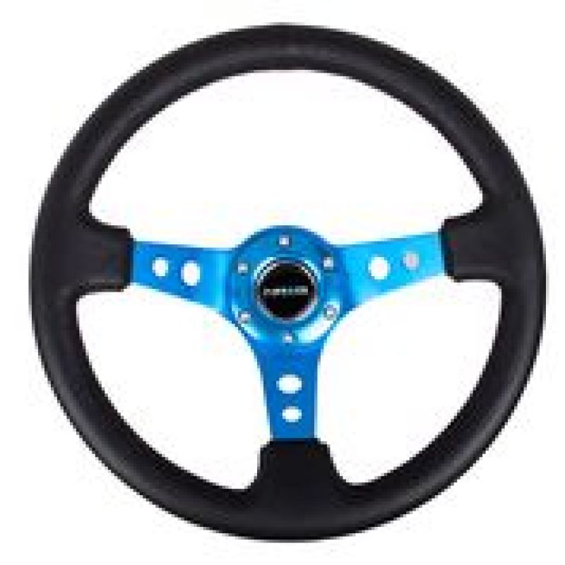 NRG Reinforced Steering Wheel - 350mm Sport Steering Wheel (3" Deep) RST-006BL User 1