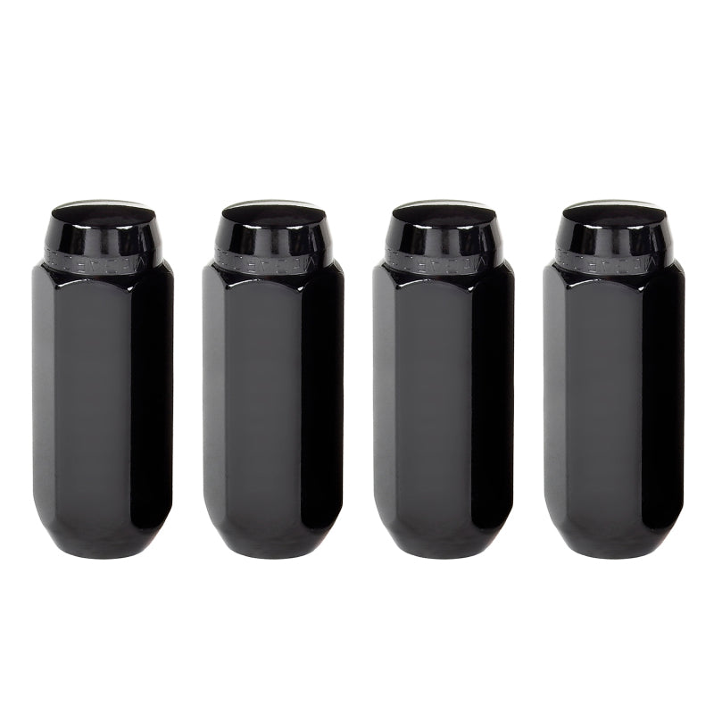 McGard Hex Lug Nut (Cone Seat) M14X2.0 / 13/16 Hex / 2.25in. Length (4-Pack) - Black 64025 64025 Photo - out of package