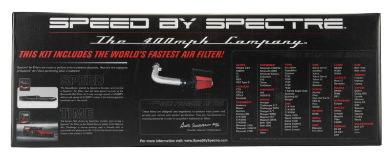 Spectre 97-03 Ford Expedition V8-4.6/5.4L F/I Air Intake Kit - Polished w/Red Filter 9920 9920 Photo - in package