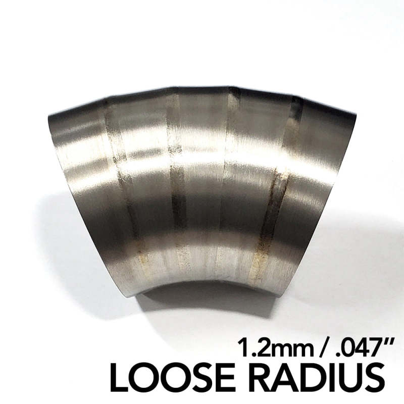 Ticon Industries 3in Dia 1.6D Loose Rad 90Deg Bend 1.2mm/.047in Pre Welded Titanium Pie Cut - 10pk 141-07650-1304 141-07650-1304 User 1