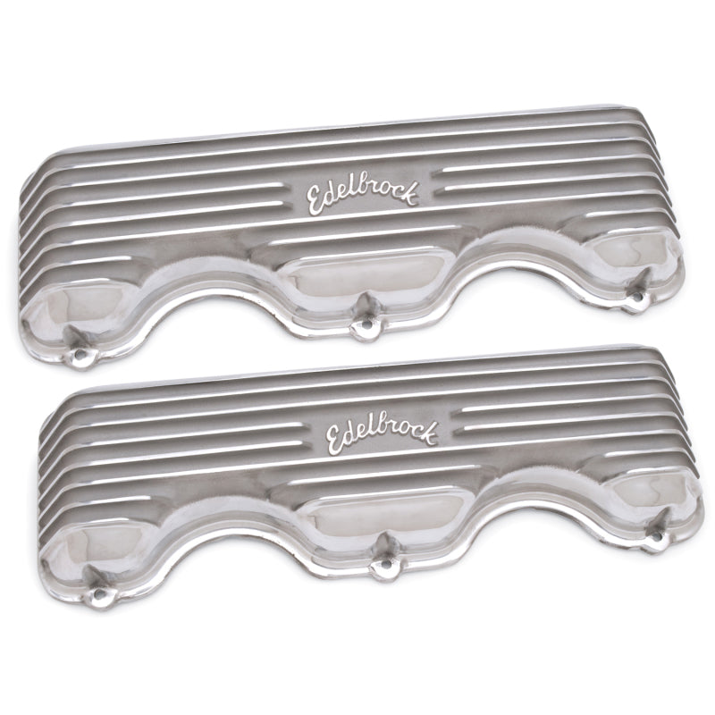 Edelbrock Valve Cover Classic Series Chevrolet W 348/409 CI V8 Polshed 4140 4140 Photo - out of package