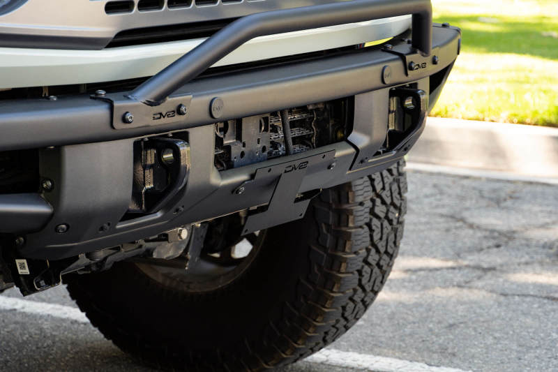 DV8 Offroad 21-22 Ford Bronco Factory Front Bumper Licence Relocation Bracket - Front LPBR-01 LPBR-01 User 2