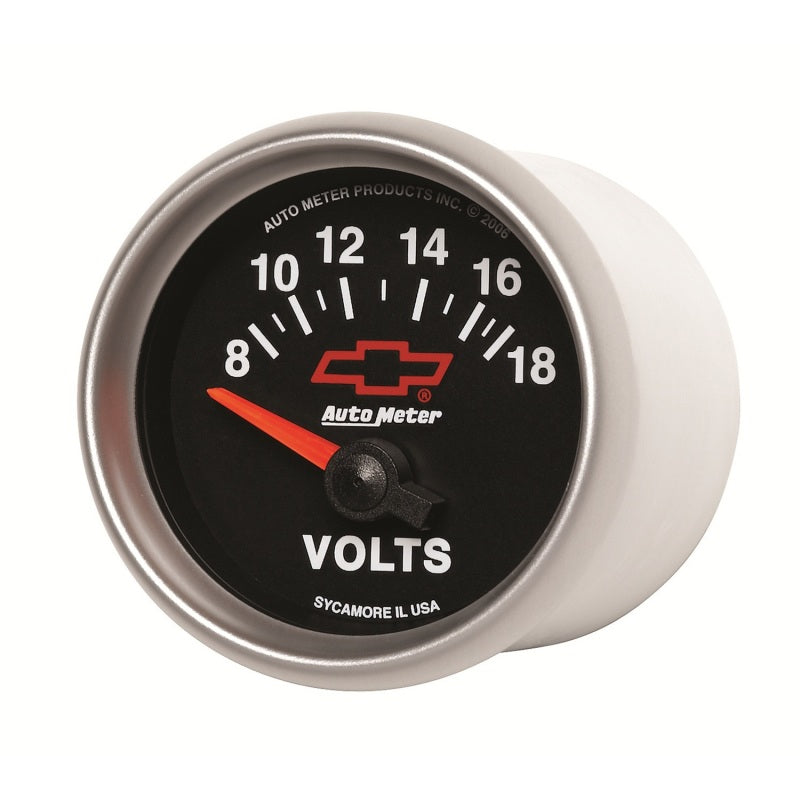 Autometer Gauge Volt 2" 18V Elec GM Bowtie Black 3692-00406 User 2