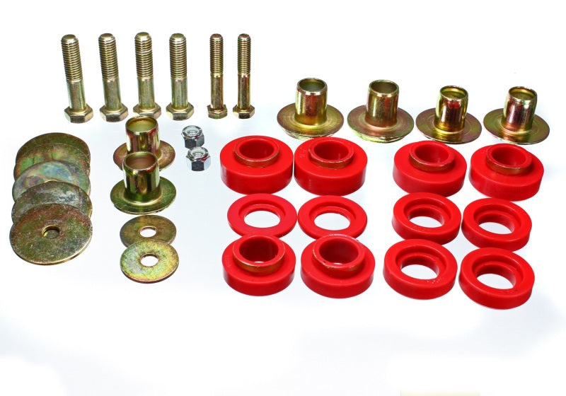Energy Suspension Body Mount Set Red Pontiac Firebird All 1976-1981 3.4144R Photo - Primary