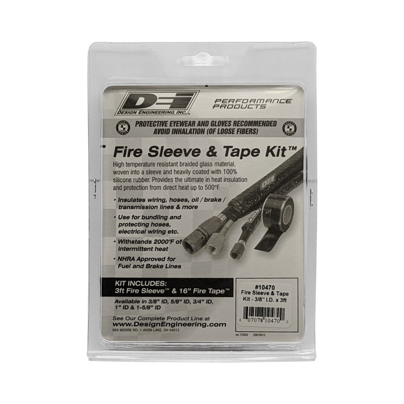 DEI Fire Sleeve and Tape Kit 3/8in I.D. x 3ft 10470 10470 Photo - Unmounted