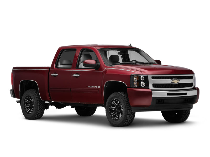 Raxiom 07-13 Silverado 1500 Super White LED Halo Projector Headlights- Black Housing (Clear Lens) S112717 S112717 Photo - Close Up