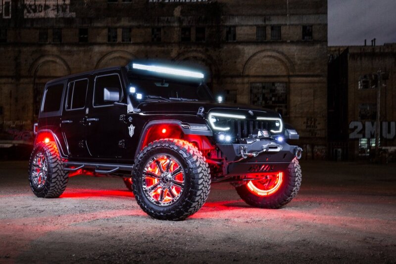 ORACLE Lighting Oracle VECTOR Series Full LED Grille - Jeep Wrangler JL/JT - NA 5837-PRO 5837-PRO Photo - lifestyle view