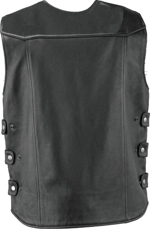Kuryakyn Leather By River Road Plains Leather Vest Black - Small 094405 094405 User 1