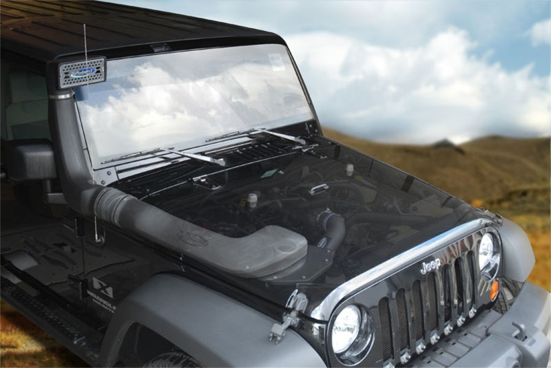 Volant 07-11 Jeep Wrangler JK 3.8L V6 Pro5 Air Intake System w/ Snorkel 37738 Photo - Mounted