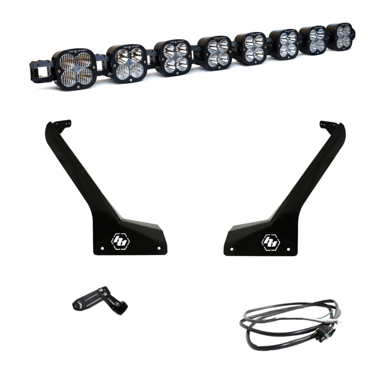 Baja Designs Jeep JL/JT Roof Bar LED Light Kit 8 XL Linkable w/ Upfitter 447664UP 447664UP User 1