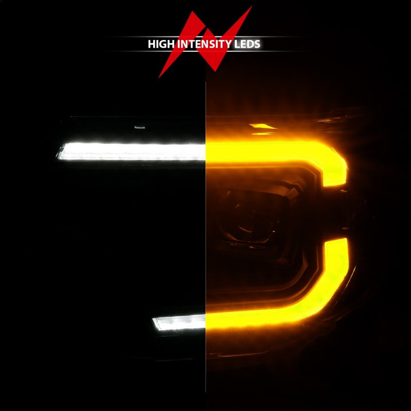 ANZO 12-15 Toyota Tacoma Projector Headlights - w/ Light Bar Switchback Black Housing 111556 111556 Photo - Unmounted