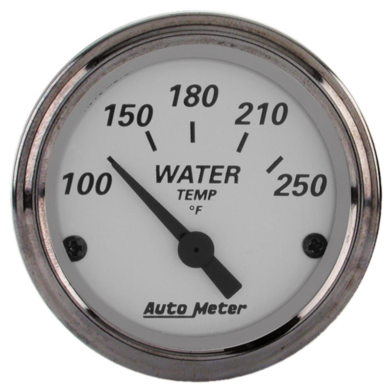 Autometer Gauge, Water Temp, 2 1/16", 250 Deg. F, Elec, Amer Platinum 1938 Photo - Primary