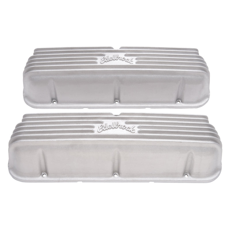 Edelbrock Valve Cover, Classic Series, Ford, 1962-95 221-351W V8, Satin 41609 Photo - Primary