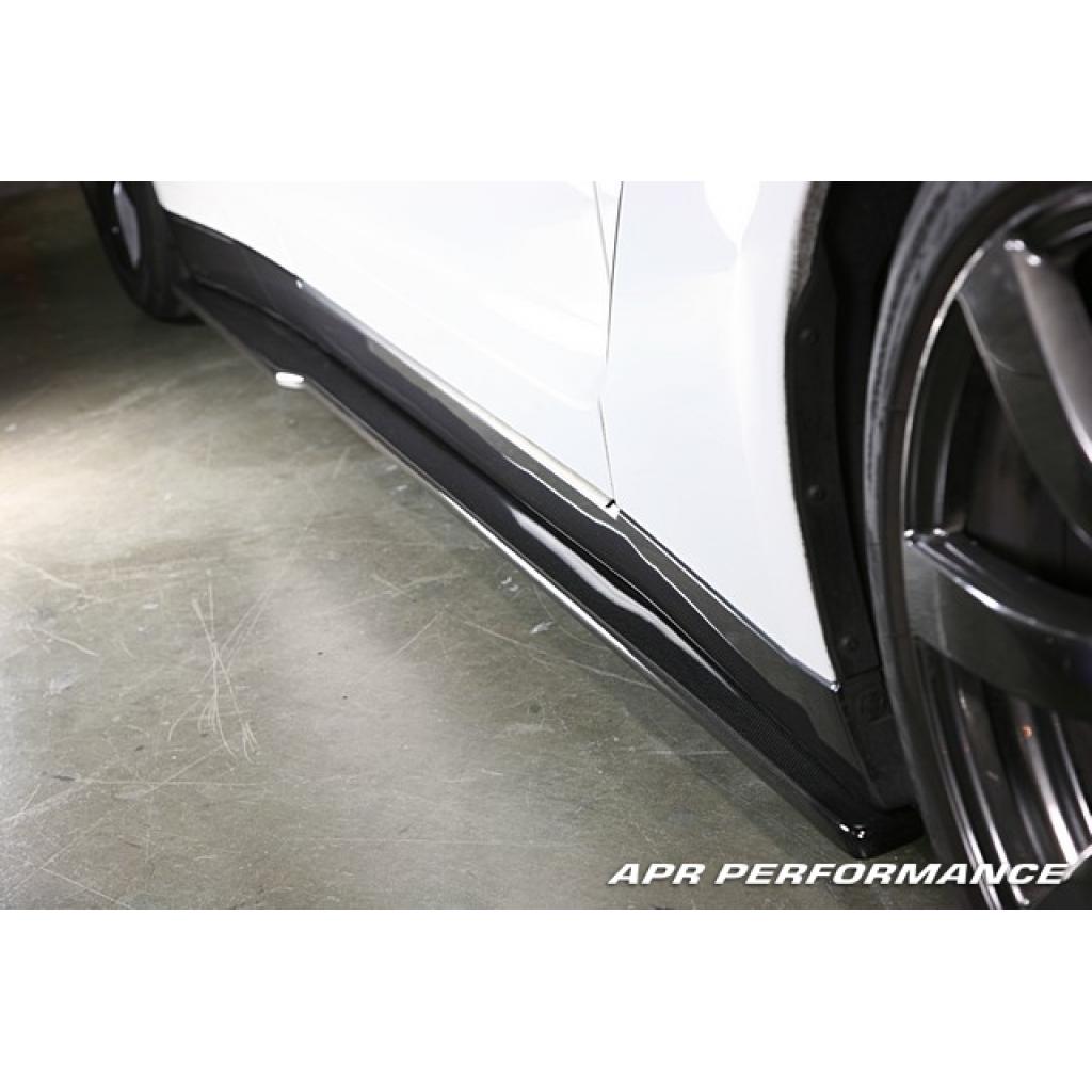 APR Nissan GTR R35 Carbon Fiber Side Rocker Extensions/ Side Skirt 2008-20