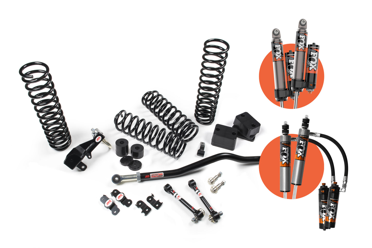 JKS Manufacturing JKS 07-18 Jeep Wrangler JK 4dr 3.5in J-Venture Suspension Lift kit w/ Fox 2.5 PES Shocks JSPEC100PES
