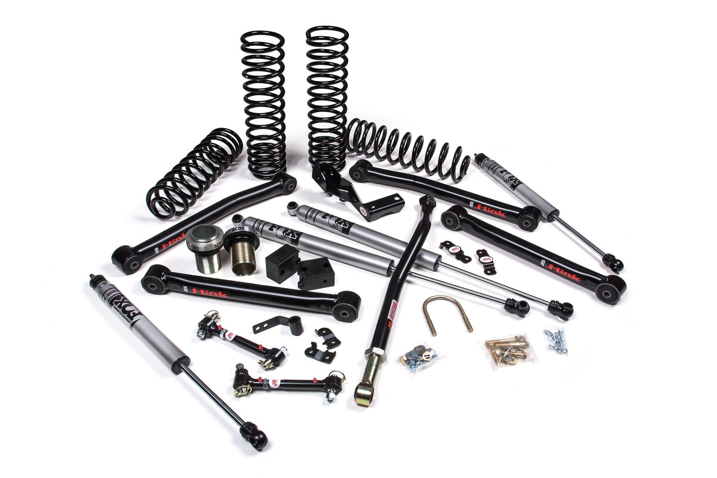 JKS Manufacturing JKS 07-18 Jeep JK J-Lander 3.5in 4Dr w/Fox 2.0 Performance Series Shocks JSPEC154KFP