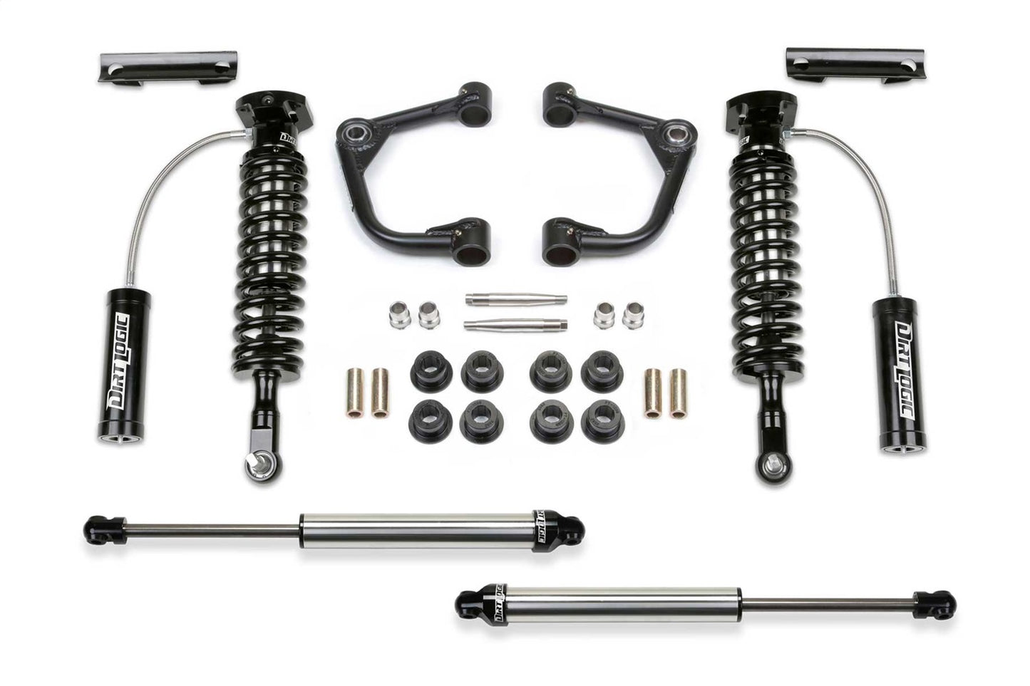 Fabtech 2021 Ford F150 4WD 2in Uniball UCA System w/DL 2.5 Resi Coilovers & Rear DL Shocks K2375DL