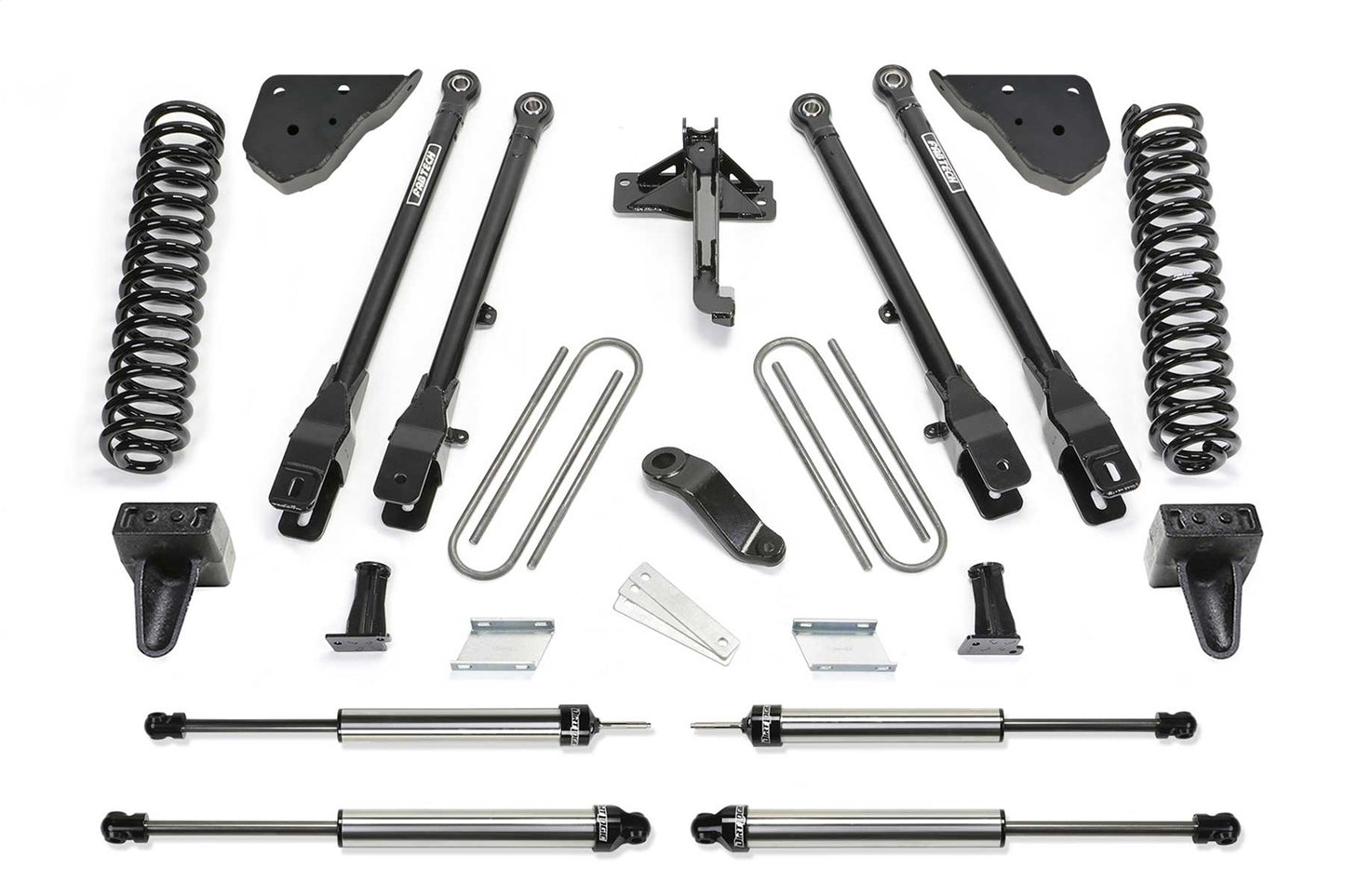 Fabtech 23-24 Ford F250/350 4WD Diesel 4in 4 Link System w/ Coils and 2.25 DLSS Shocks K2409DL