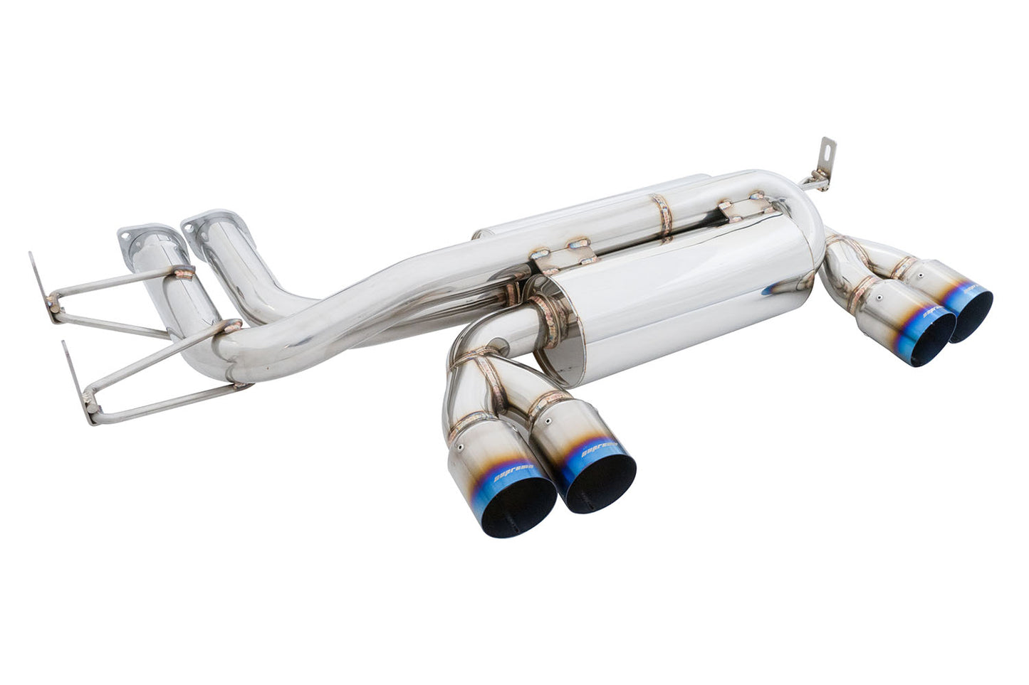 Megan Racing Axle Back Exhaust for 2001-2006 BMW M3 - T-304 Stainless, Dual Tip