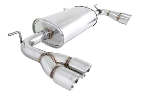 Megan Racing Axle Back Exhaust Gensis Coupe 10-12 4/6 Cyl 2.5" Inlet Quad 3"