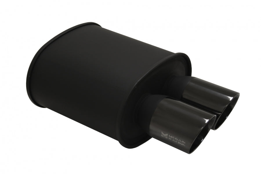 Megan Racing Universal Exhaust M-BC Muffler Black Chrome Tips