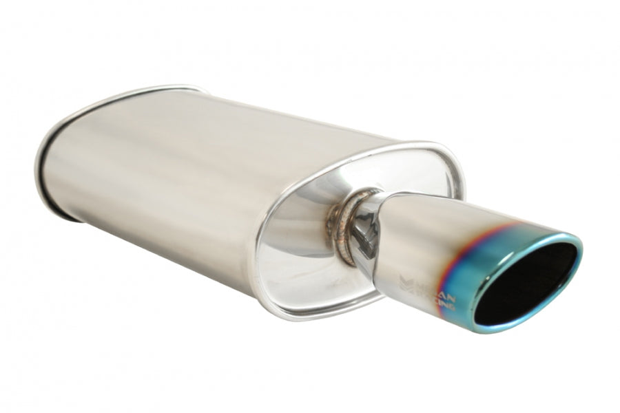 Megan Racing Universal Exhaust O-ST Muffler (Single Oval Tip)