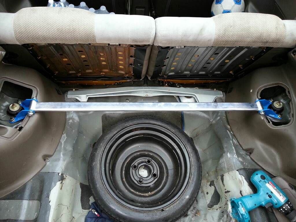 Megan Racing Rear Upper Strut Bar Race Spec for Honda Civic 1988-2000, Acura Integra 1994-2001