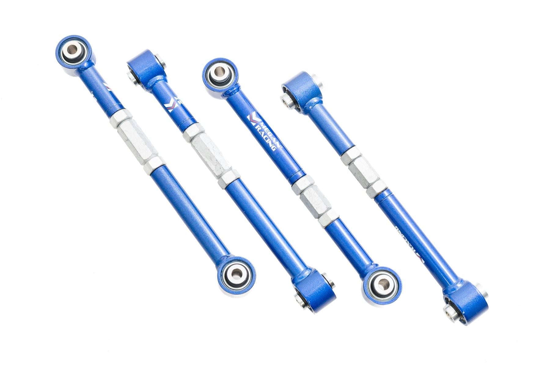 Megan Racing Rear Lateral Arm Set with Spherical Bushings for Acura TSX 2004-2007, TL 2004-2007, Accord 2003-2007 - 4 Arms