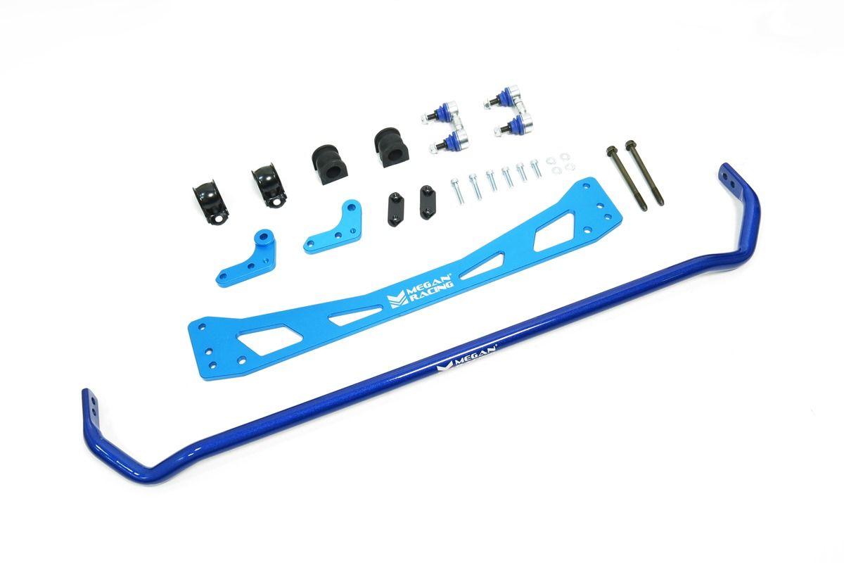 Megan Racing Honda Civic EK 96-00 TYPE-R Rear Sway Bar 25.4mm, Sub-Frame Brace & Stab Link