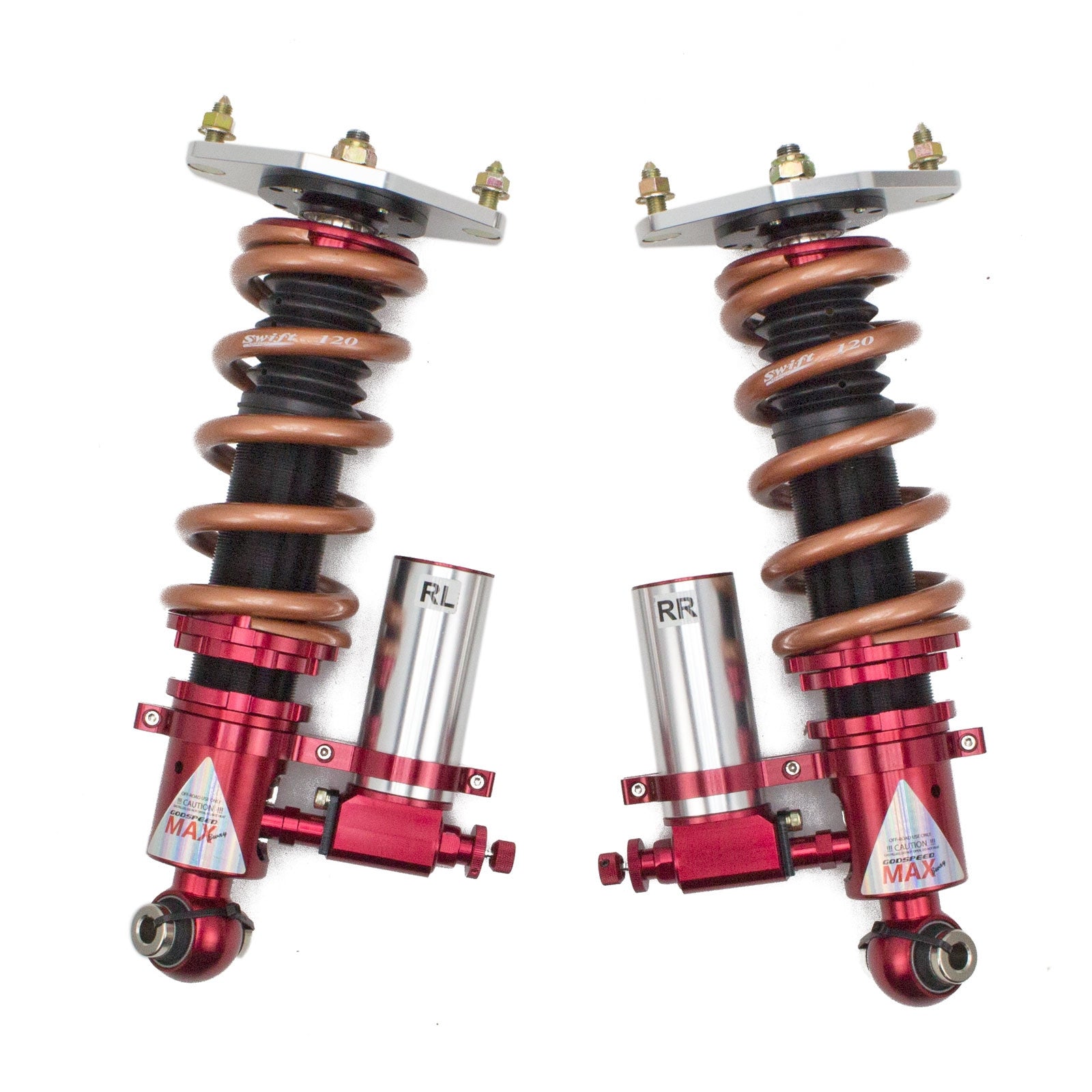 Godspeed Subaru WRX (VA1) 2015-21 MAXX 3-Way Coilover Damper System With Swift Springs