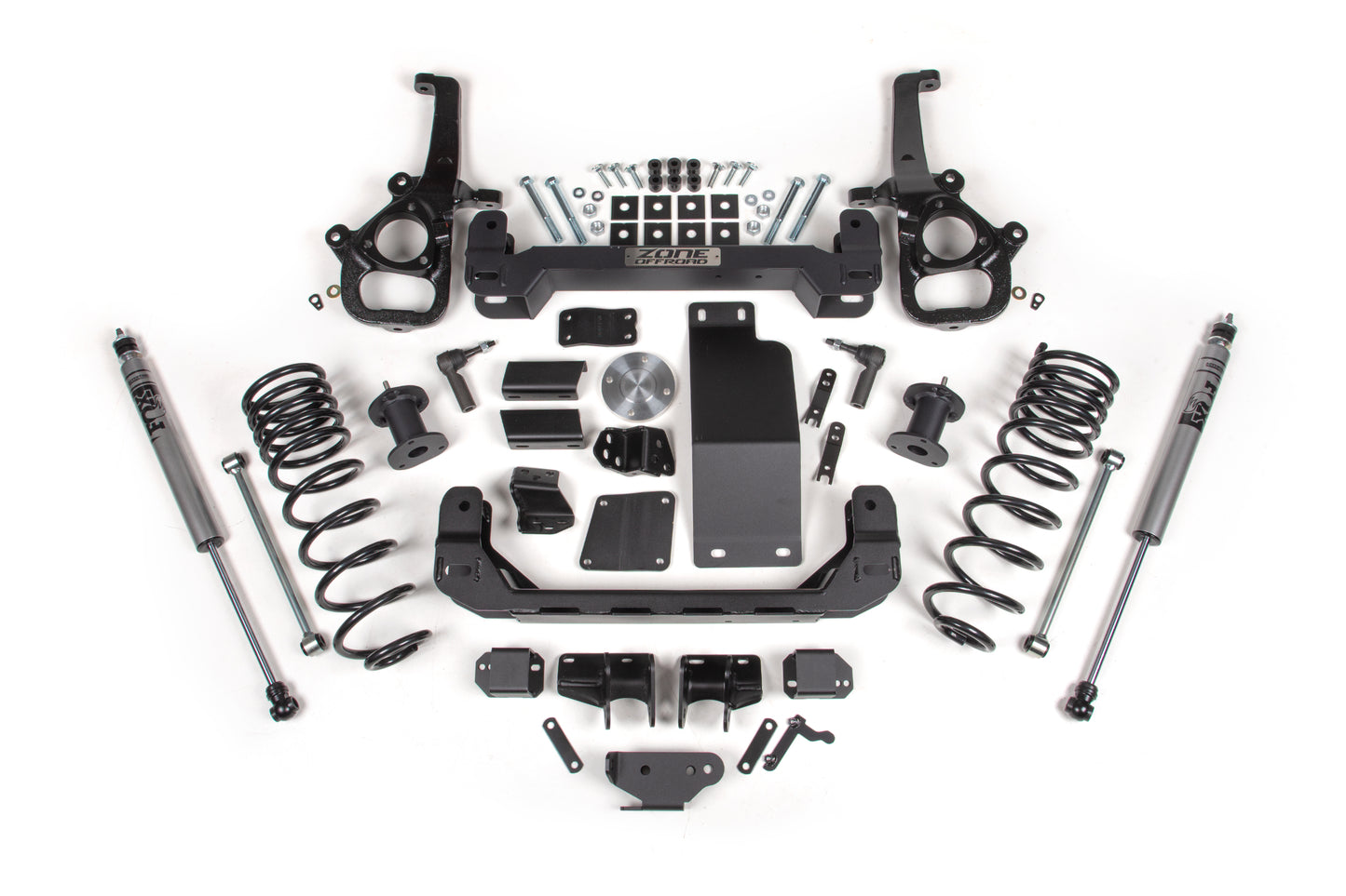Zone Offroad 2025 Ram 1500 4WD 4in Front 3in Rear Susp. Lift System - Lrg Bore - Fox Adv Rear Shocks ZOND152F