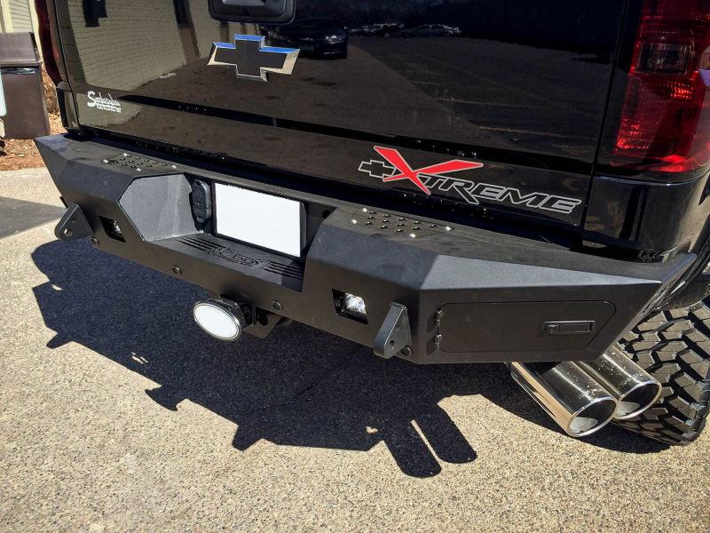 Addictive Desert Designs 15-18 Chevy Silverado 2500 HoneyBadger Rear Bumper R347201280103 Main Image