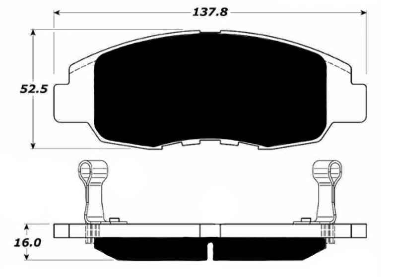Porterfield Brake Pads for 2001 HONDA CIVIC Coupe HX