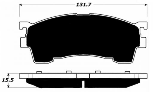 Porterfield Brake Pads for 1994 MAZDA MX-6 w/Rear Drums