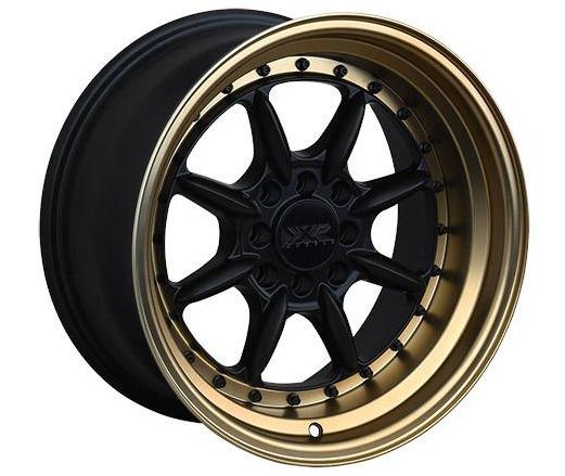 XXR 002.5 Wheel Flat Black / Bronze Lip 15x8 +20 4x100,4x114.3