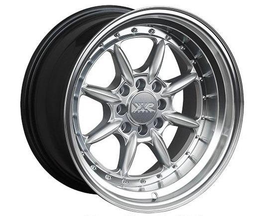 XXR 002.5 Wheel Hyper Silver / Machined Lip 15x8 0 4x100,4x114.3