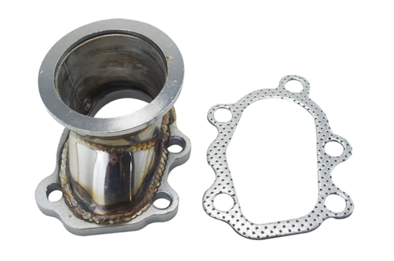 Turbo Adapter Flange T25 T28 GT25 GT28 8 Bolt to 3″ V Band Turbo Outlet Downpipe Flange Adapter