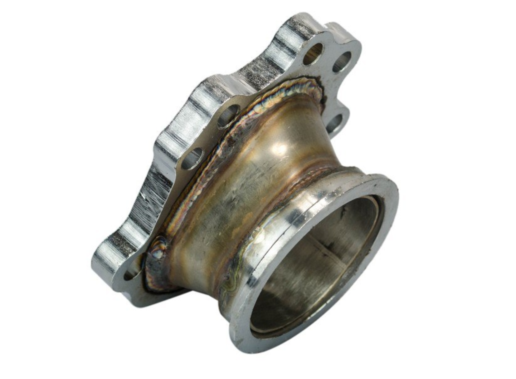 Turbo Charger Adapter Flange T25 T28 GT25 GT28 5 Bolt to 2.5″ V Band Turbo Outlet Downpipe Flange Adapter