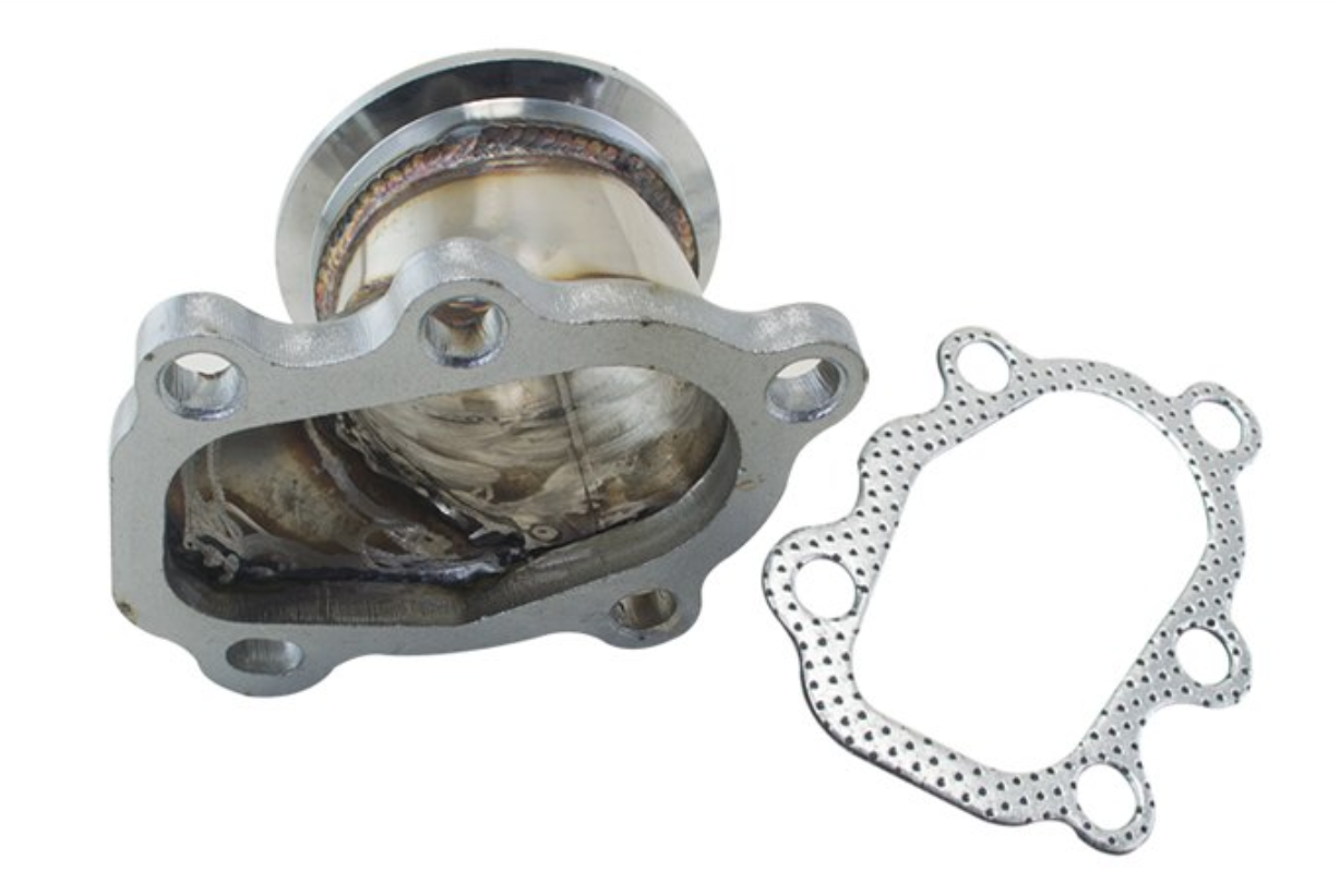 Adapter for T25 T28 GT25 GT28 2.5″ 63mm V-band Clamp Flange Turbo Down Pipe Adapter Stainless Steel