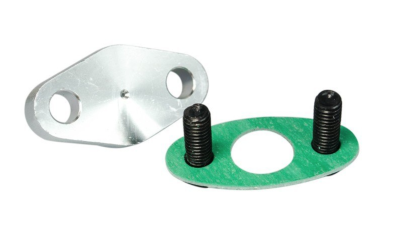 Turbo Oil Feed Inlet Flange Gasket Adapter Kit 4AN Fitting T3 T3/T4 T04
