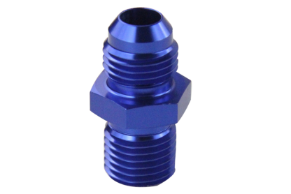 Male 6AN Flare to M14x1.5(mm) Metric Straight Fitting AN 6 To M14 *1.5 Port. Adapter Blue