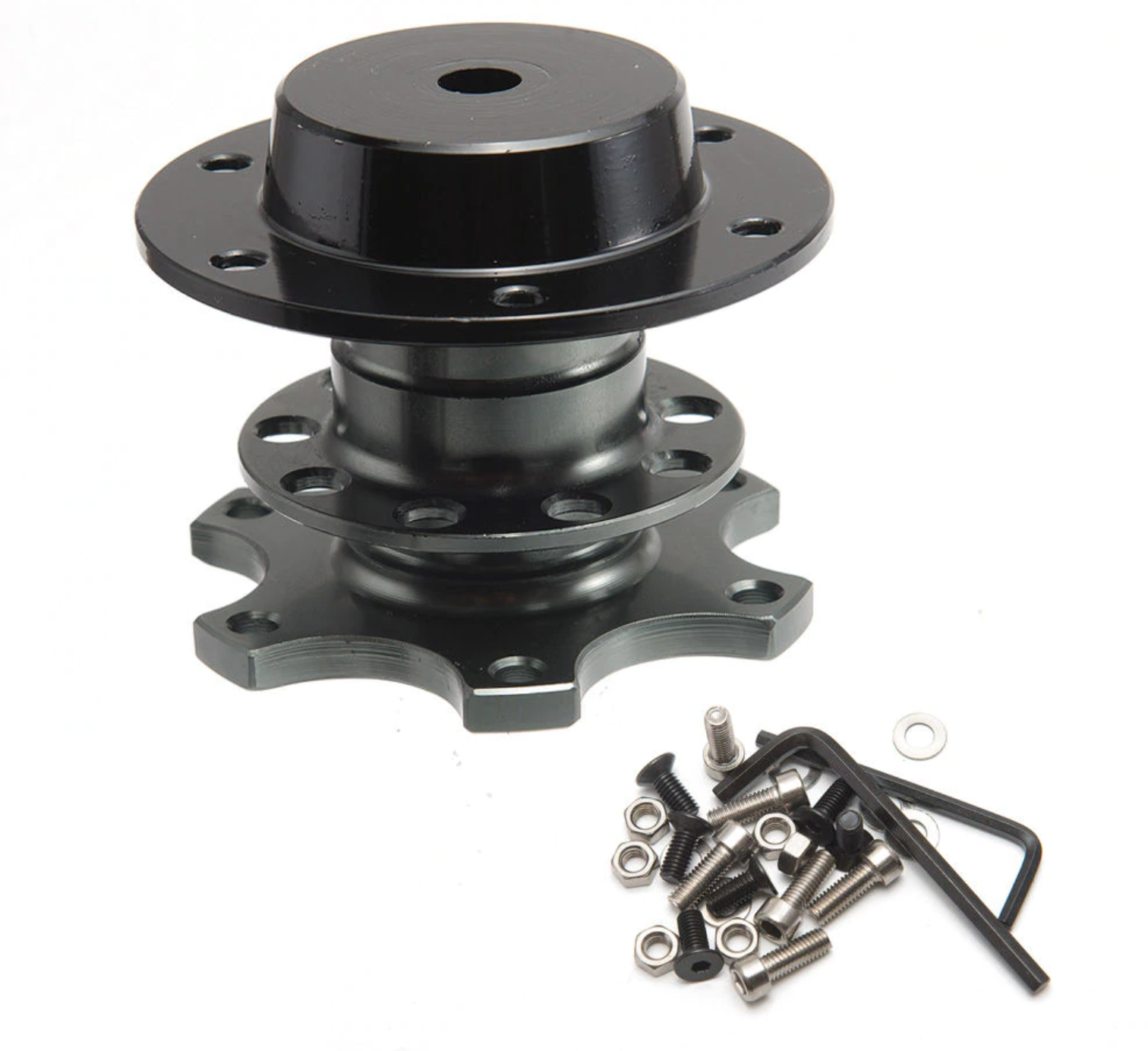 Steering Wheel Quick Release Boss kit Universal Style Black