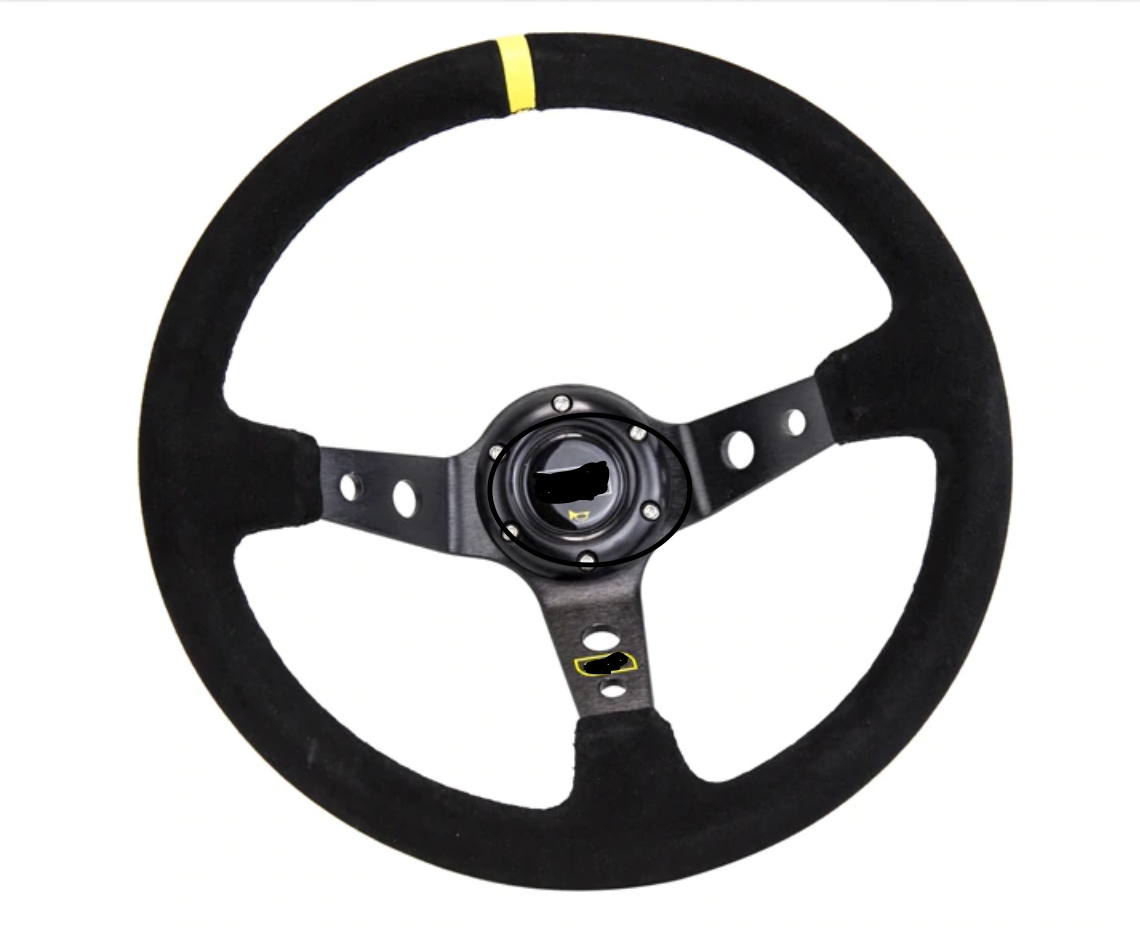 Steering wheel ID=14inch 350mm Deep Corn Drifting Steering Wheel/Suede Leather Steering Wheel Yellow