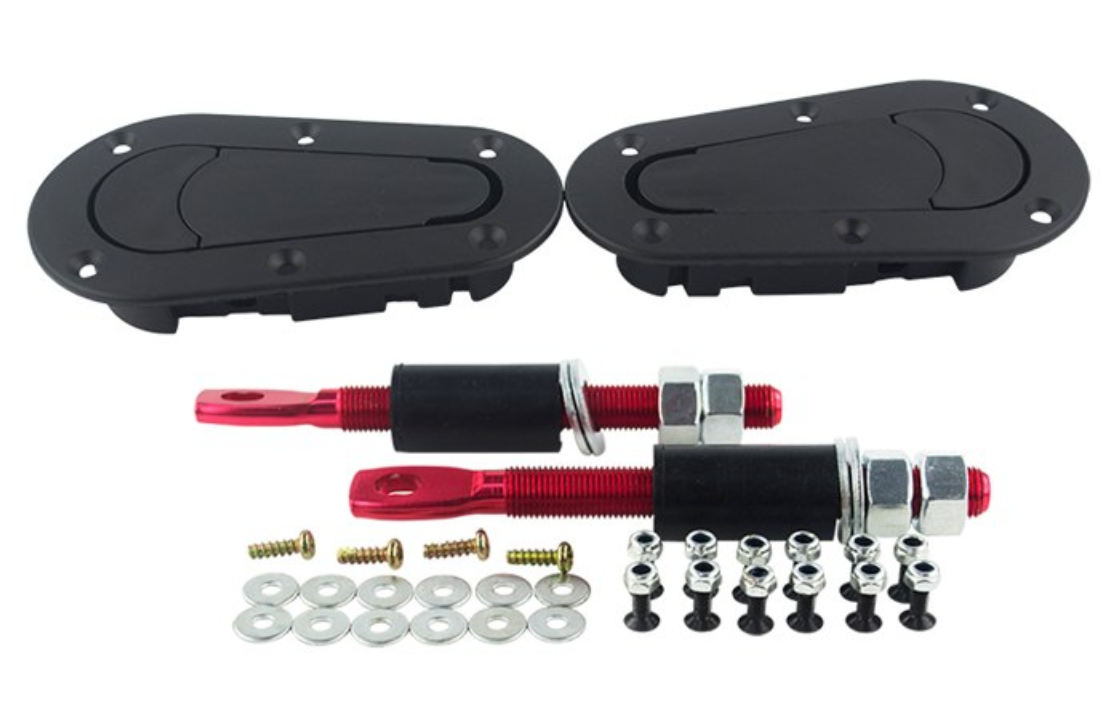 Bonnet Pins Plus Flush Kit Hood Pin Plastic Without Lock