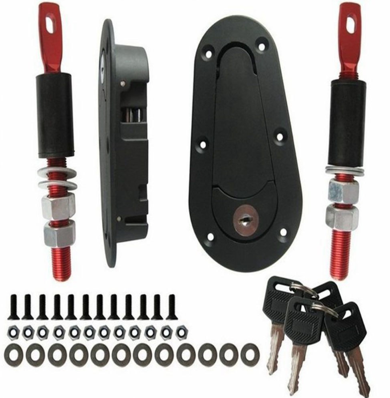 Plus Flush Hood Latch Pin Kit Racing Latch Locks Locking Hood Kit
