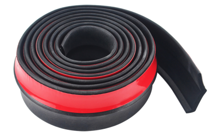 Car Front Bumper Lip Splitter Protector Body Spoiler Valance Chin Rubber 2.5M/Roll 60MM Width