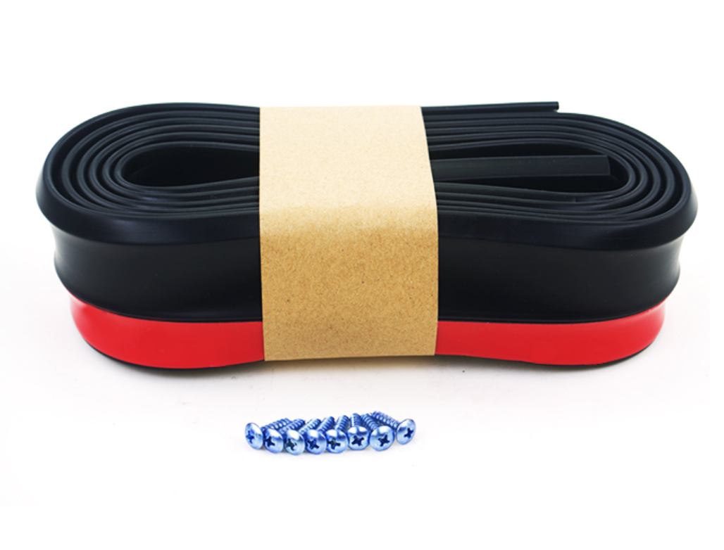 Car Front Bumper Lip Splitter Protector Body Spoiler Valance Chin Rubber 2.5M/Roll 60MM Width