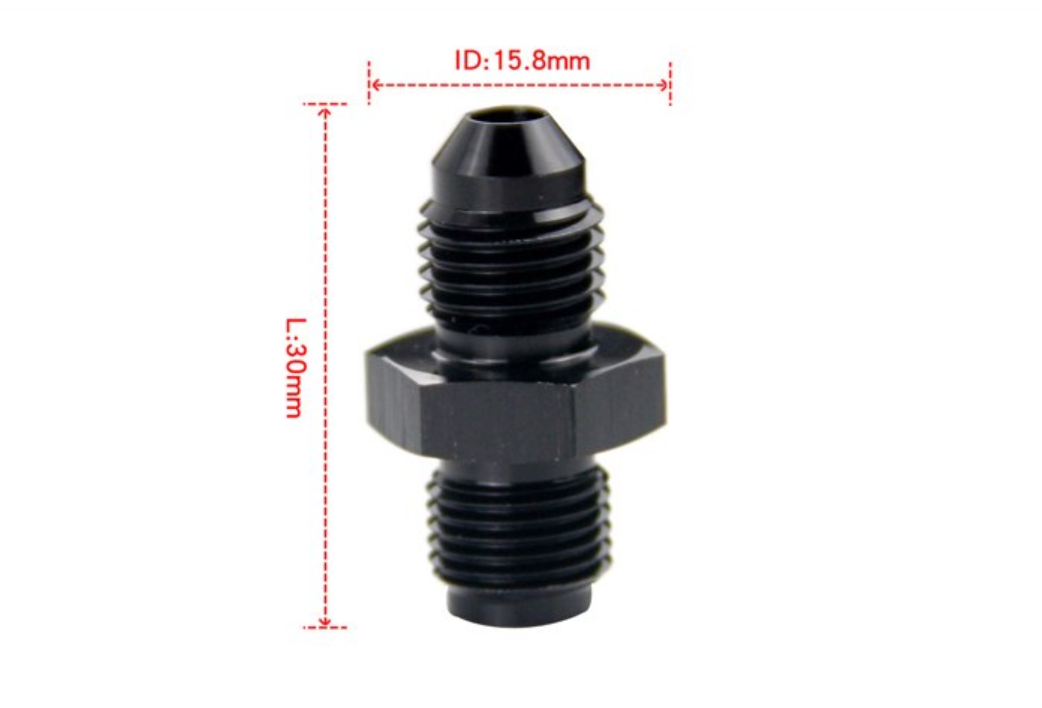 Turbo Oil Feed Adapter AN4 Fitting w/ 0.035″ Restrictor GT28/30/35